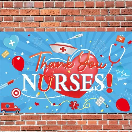Loonelo Baner Hvala medicinskim sestrama sa 70.8 X43. 3, Baner sretne sedmice medicinskih sestara za zabavu