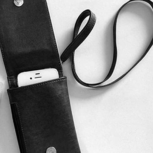 IT elegantan quote handwrite stil Telefon novčanik torbica pametni telefon viseći faux kože crna