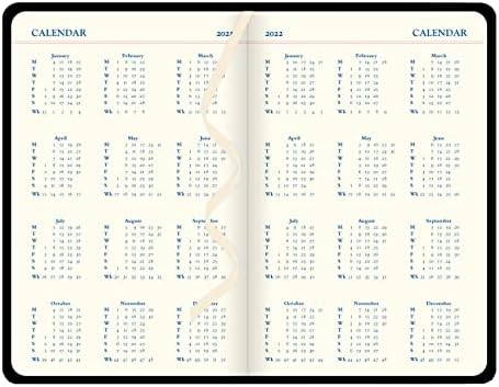 Ikona ikona Tjedni planer, 12 mjeseci, januar do decembra, 2022., tjedan-pregled, veličina knjiga, 8.25