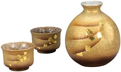 Set sake. Zlatni list.japanese kutani robe. KTN-K7-1157
