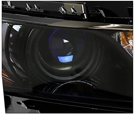 ZMAUTOPARTS halogeni projektor farovi Crna w / 6 plava LED DRL svjetla kompatibilna sa Chevy Impala 2015-2019