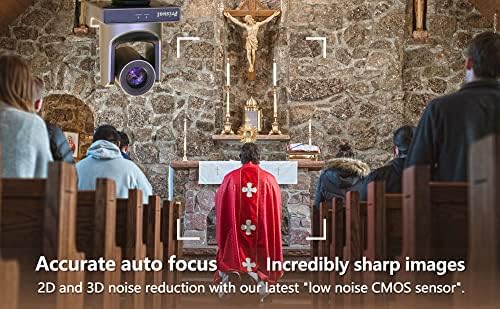 Prisual NDI kamera, 20x streaming kamere uživo Simulta 3G-SDI, HDMI i IP 1080p60FPS video izlaz za crkvenu