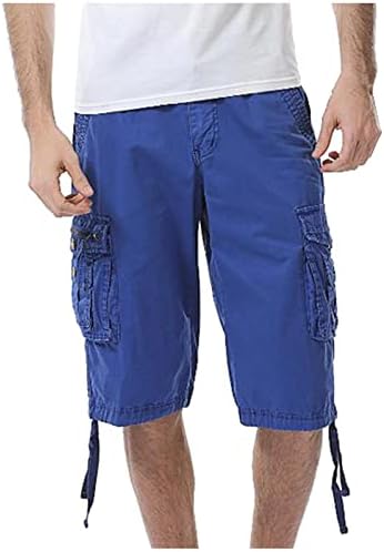 Mens Premium Twill Teretne kratke hlače opušteno fit solidne boje vanjske ligIklne hlače sa labavim plusom