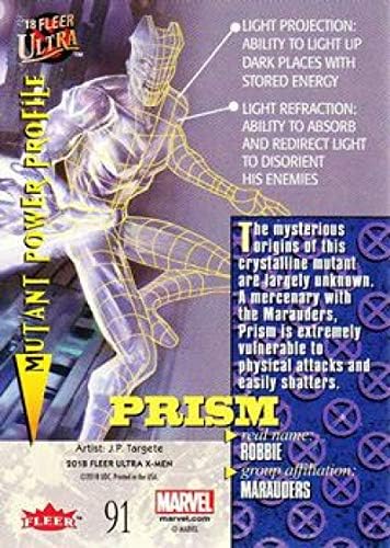 2018 FLEER ULTRA X-MAN 91 Prizma trgovačka kartica u sirovom stanju