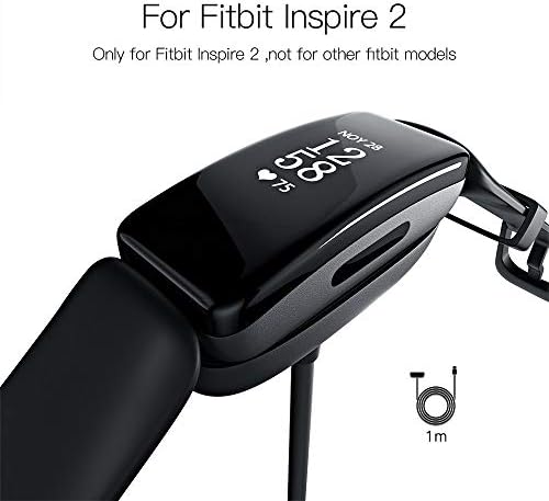 Awinner punjač Kompatibilan za Fitbit Inspire 2, SmartWatch punjenje Dock stanice kolijev za punjenje Clip