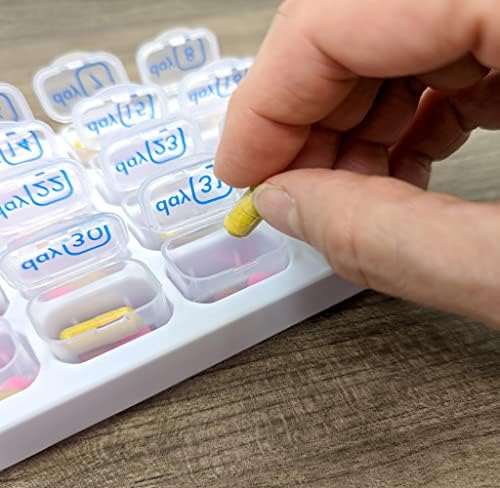 31-dnevni mjesečni pladanj organizatora tableta sa svakodnevnim kutijama za tablete za uklanjanje tabletama