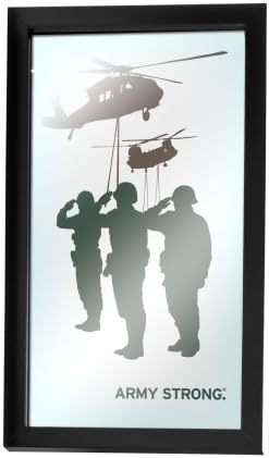 Vojska Sjedinjenih Država & 34; silueta II & 34; uokvireno ogledalo logotipa