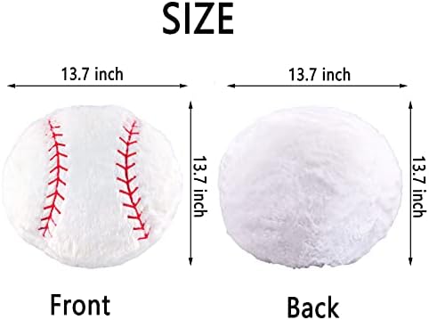 Baseball jastuk za plišano jastuk Baseball Base Jastuk meko punjeno bejzbol plišani jastuk izdržljiv okrugli