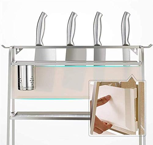 KMMK skladišni nosač pogodan za kuhinju kućna uredna soba, nehrđajući čelik 3-tier stalak za začin, kuhinjski